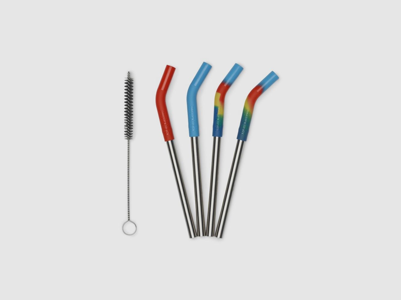 Klean Kanteen Cannuccia in Acciaio Inossidabile 4 Pezzi 8mm Corto Multicolore