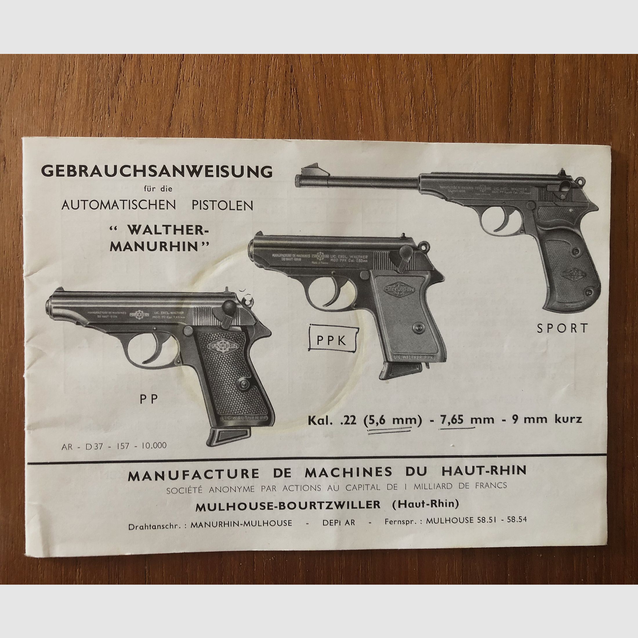 Gebrauchsanweisung Walther PP / PPK