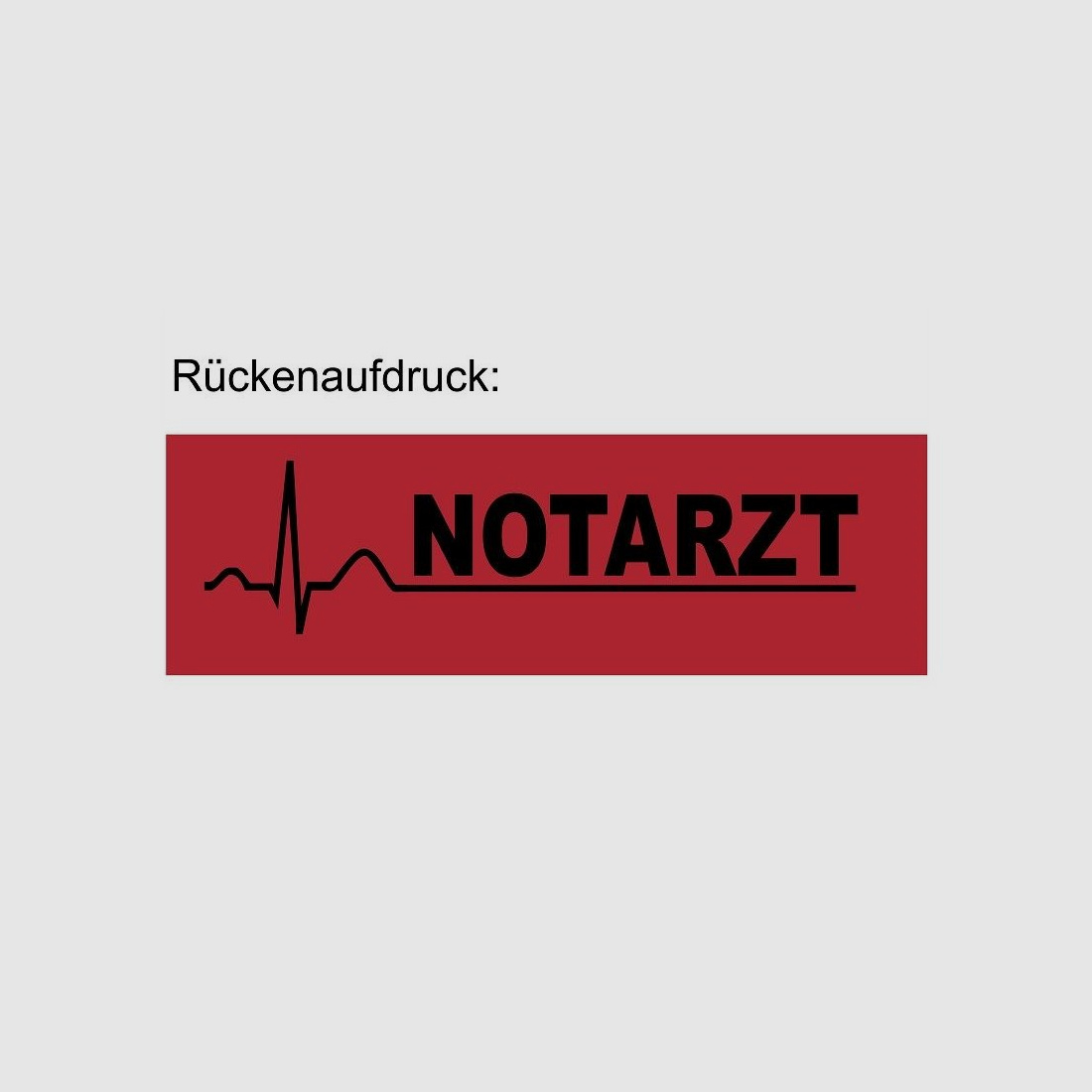 Softshelljacke Notarzt rot XL