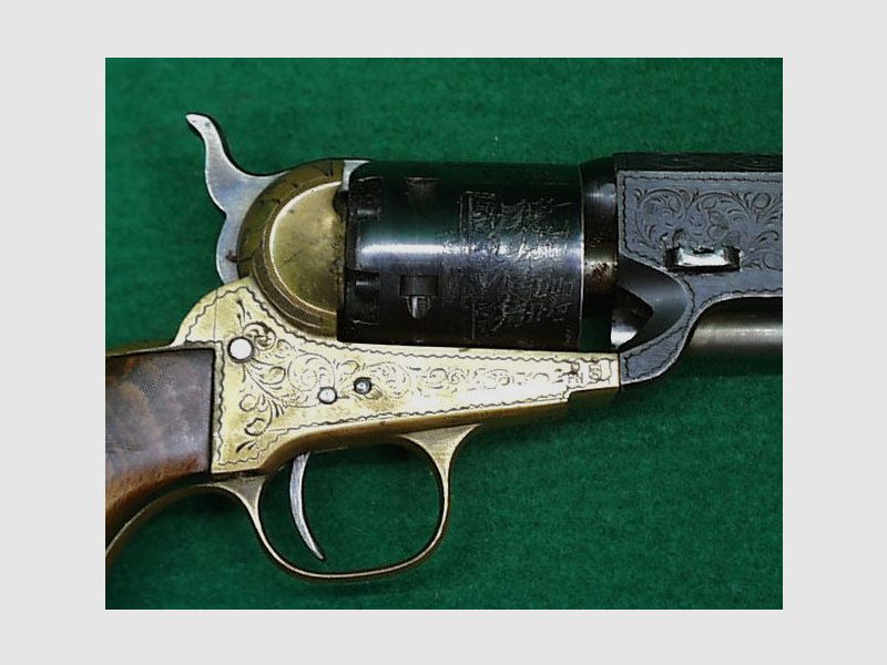 Hege Revolver Colt 1851 Navy, graviert