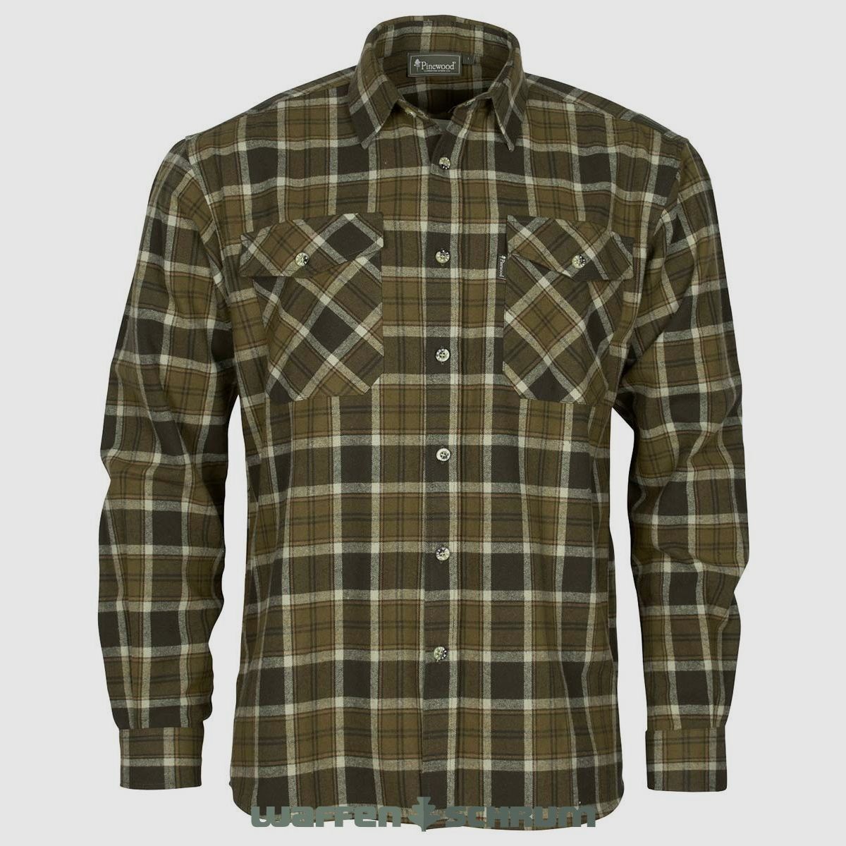 Pinewood Shirt Härjedalen H. Olive/Khaki
