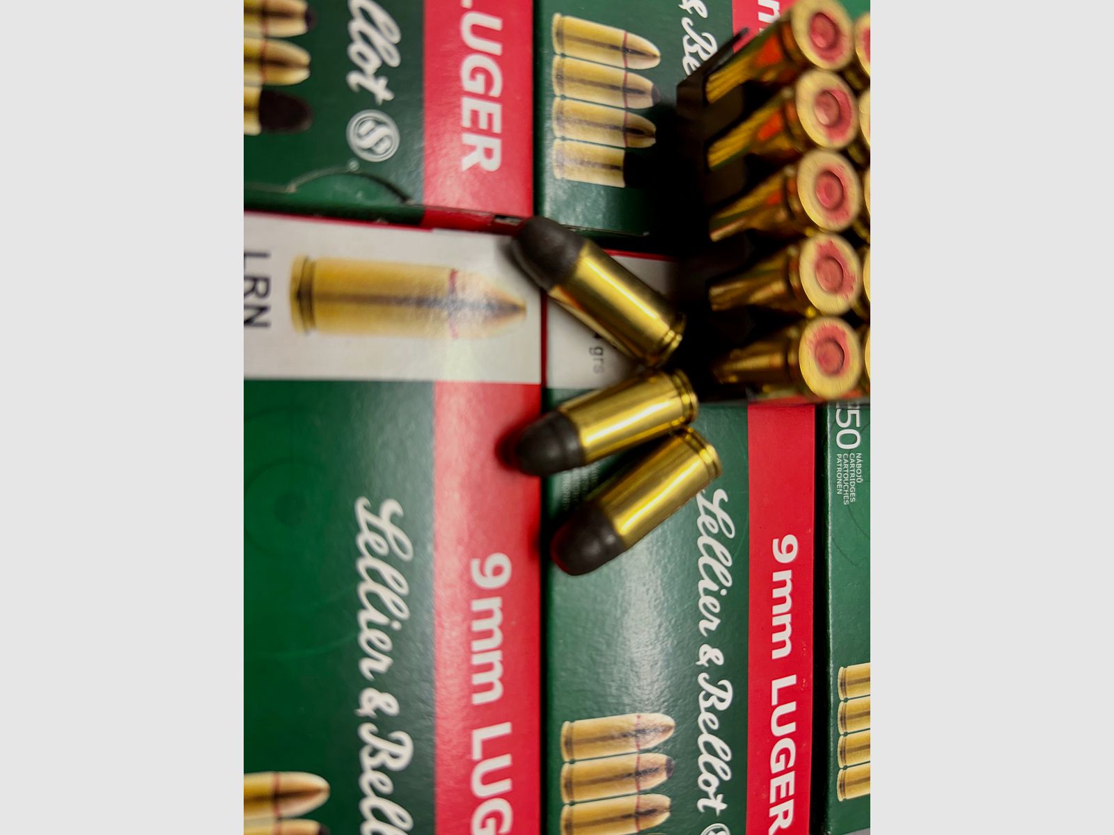 750 disparos S&B 9mmLuger 8,0 G LRN plomo cabeza redonda