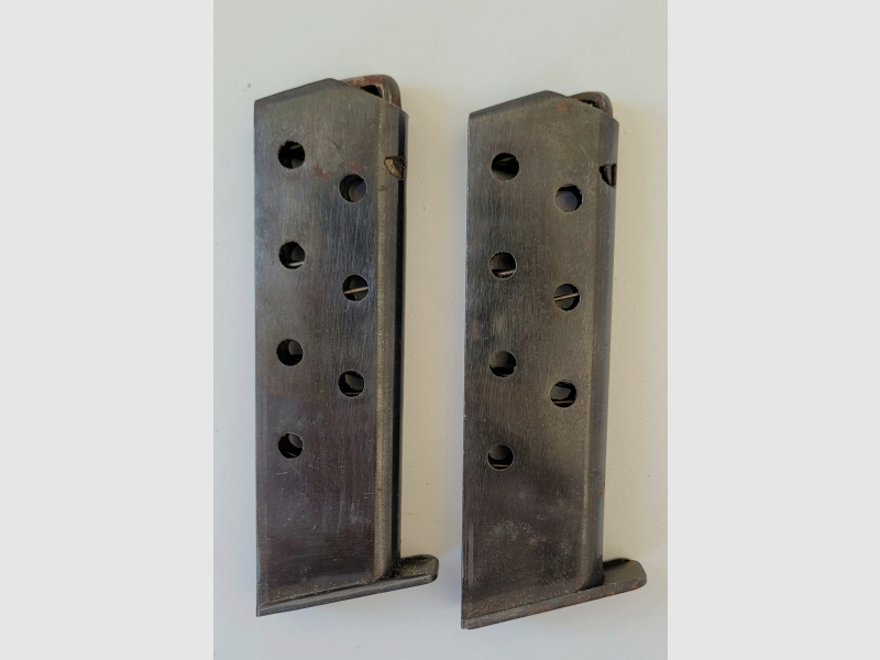 2 Walther PP Magazine - nur Walther Schleife - 7,65mm - evtl. Zellah Mehlis Fertigung?