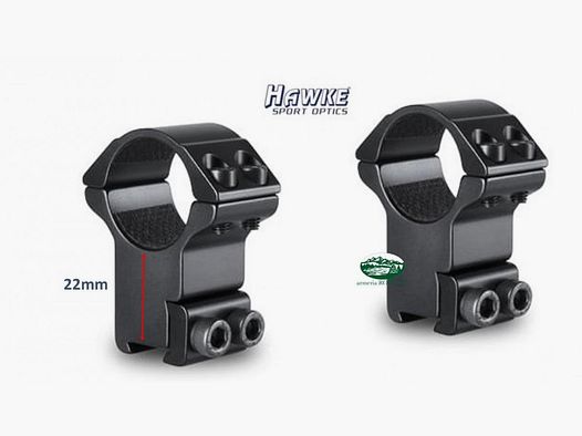 HAWKE Anneaux de rail 11 - 1 pouce Haut 22102