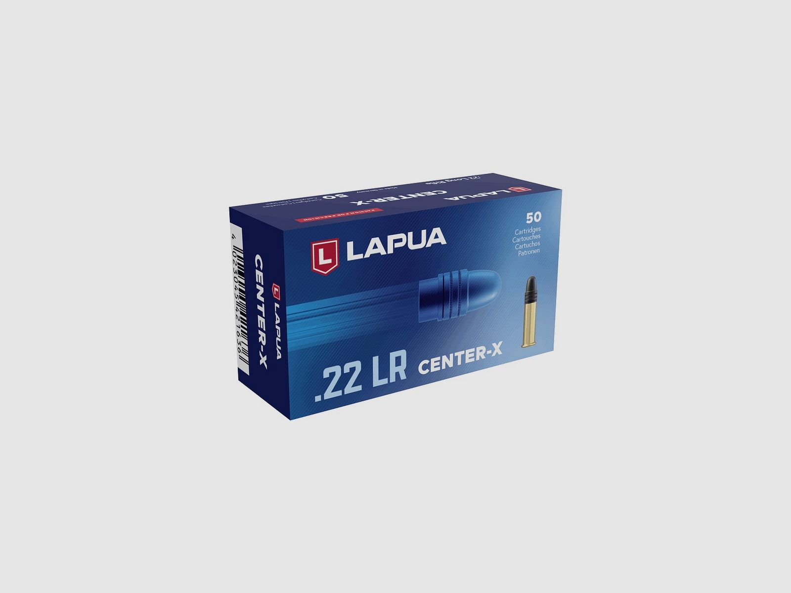 Cartucce Lapua Center-X cal. 22 LR 40 grs 50 pz, immagine 1 di 2