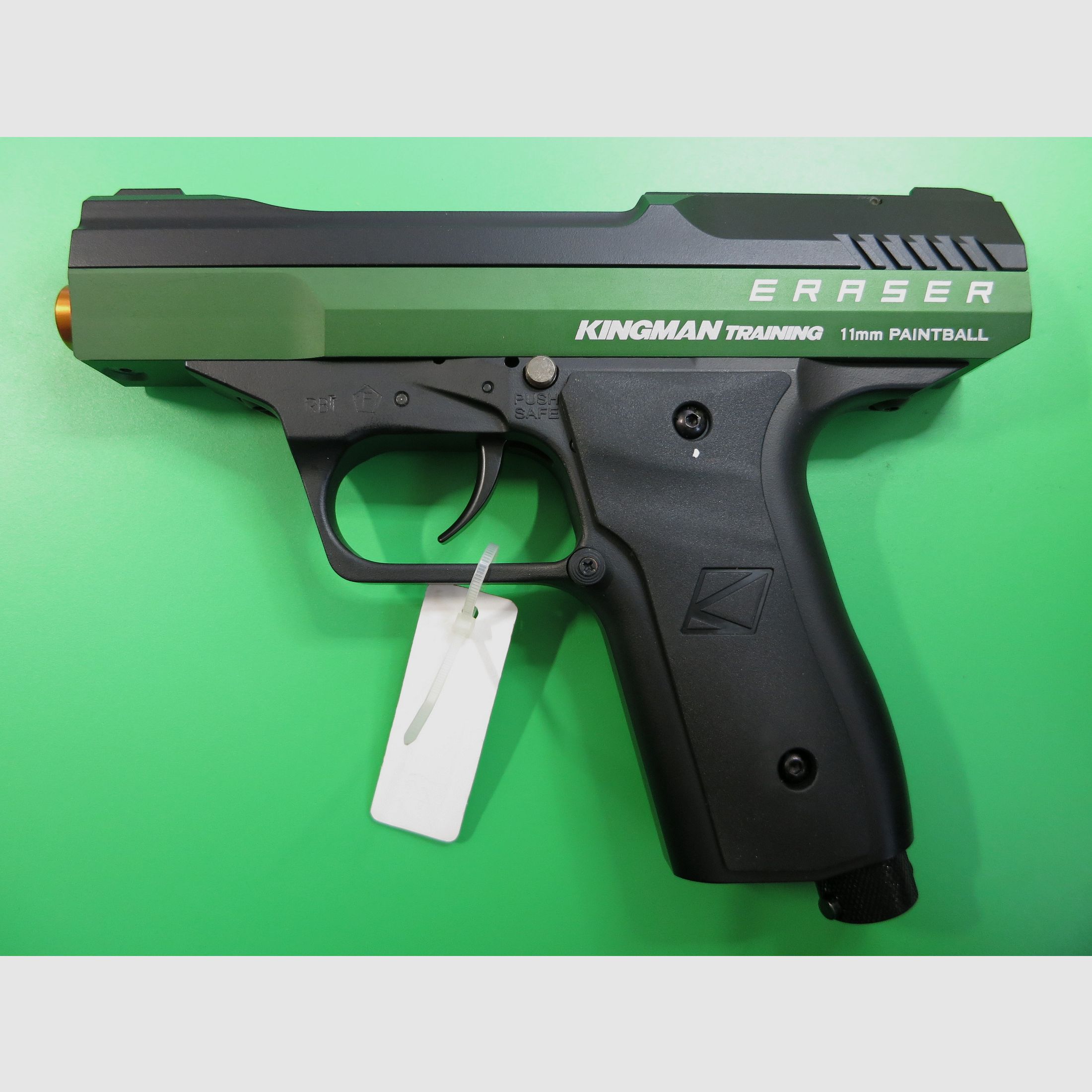 Kingman KT Eraser RAM Pistole, Kaliber .43 (11mm) - Racing Green,  Ausstellungsstück, wie neu!  #25