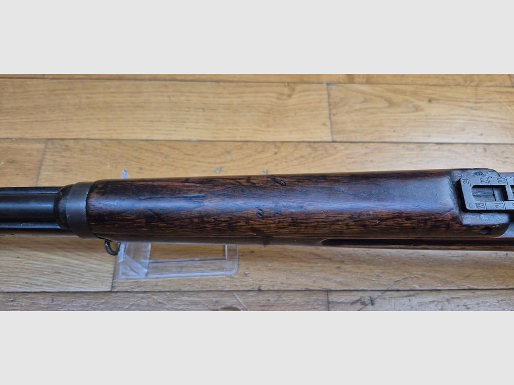 Zeer mooi Japans geweer Arisaka Type 38 – origineel kaliber 6,5×50 – Arsenal van Kokura eind 1939 – Thailand bestelling van 1940 – originele bluing van 99% – zeer goede mechanica en loop – mooie markeringen – bajonetbevestiging – TBE +, afbeelding 20 van 34