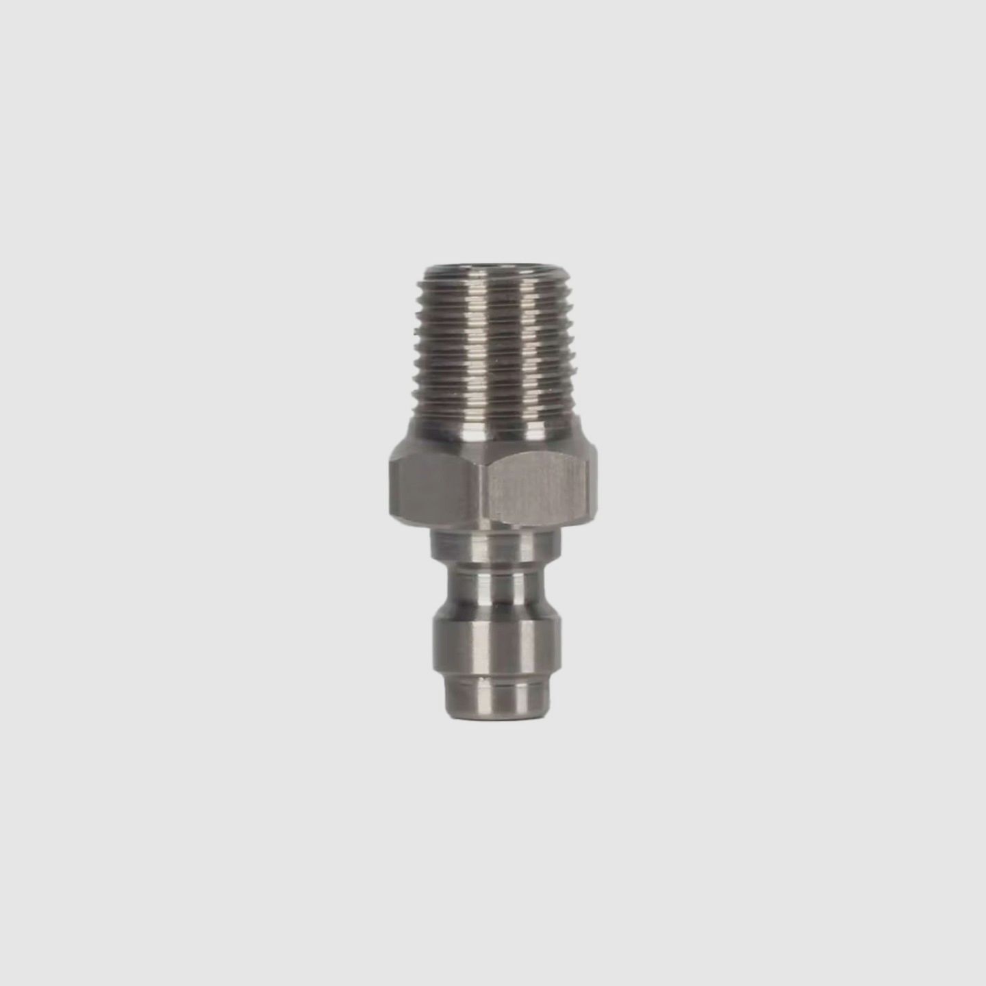 QR-Männchenadapter mit Rückschlagventil - Gewinde 1/8 NPT
