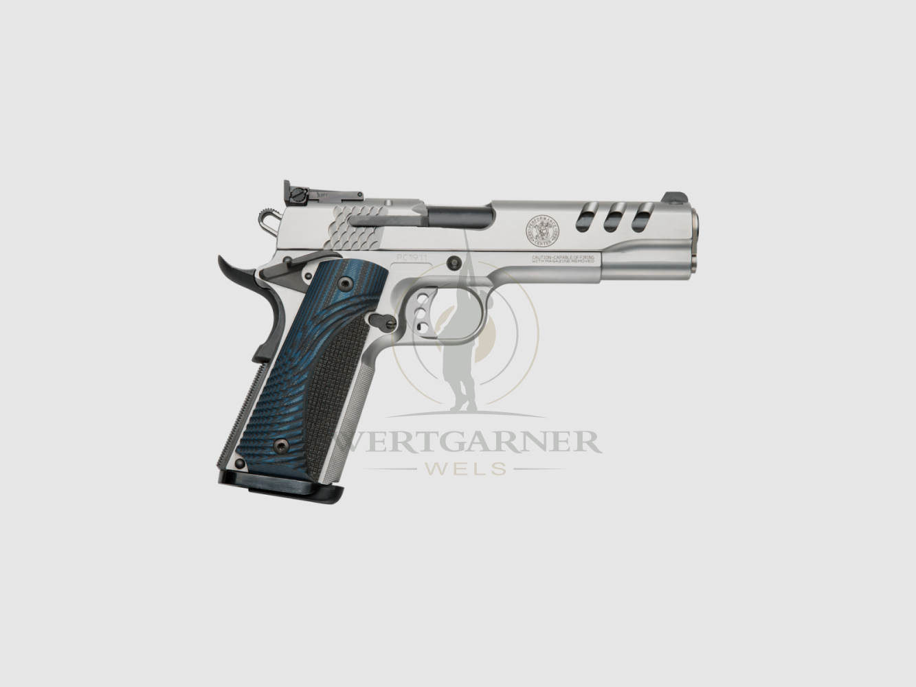 S&W 1911 .45 ACP 5" silber, Bild 2 von 2
