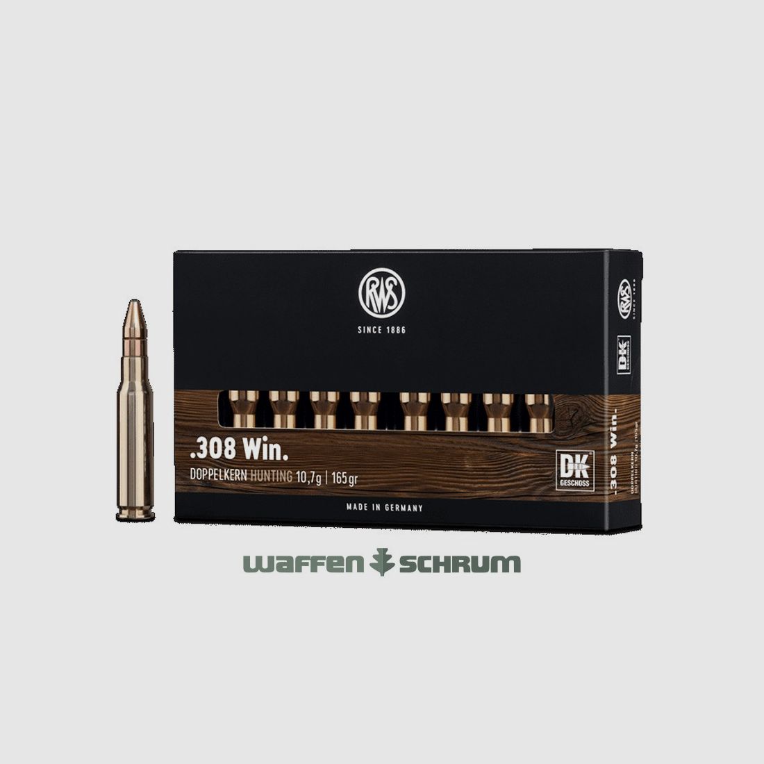 RWS Doppelkern 10,7g - 165gr .308Win