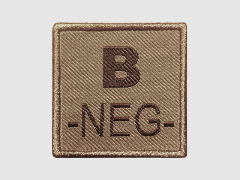 PATCH SANGUIGNO B NEGATIVO TAN