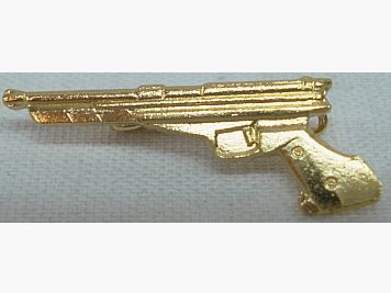 Abzeichen Pistole gold -