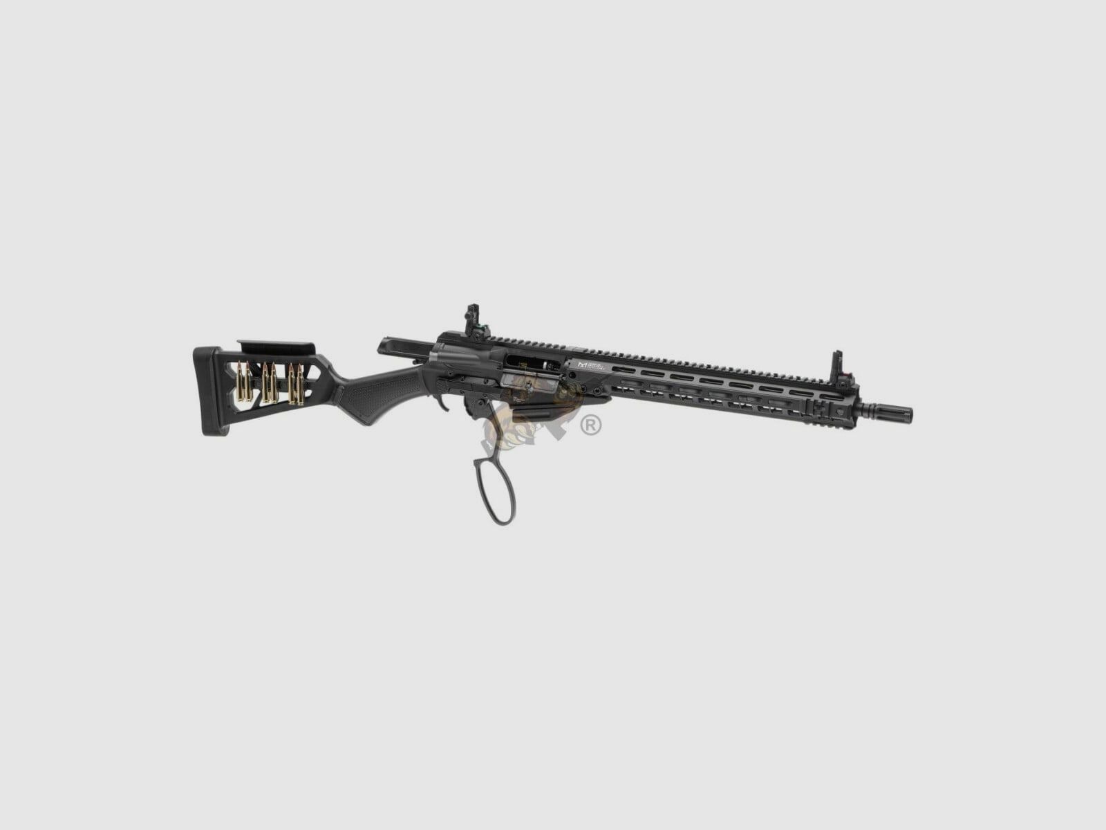 G&G LevAR 15" Fucile a leva a gas in nero Airsoft libero da 18