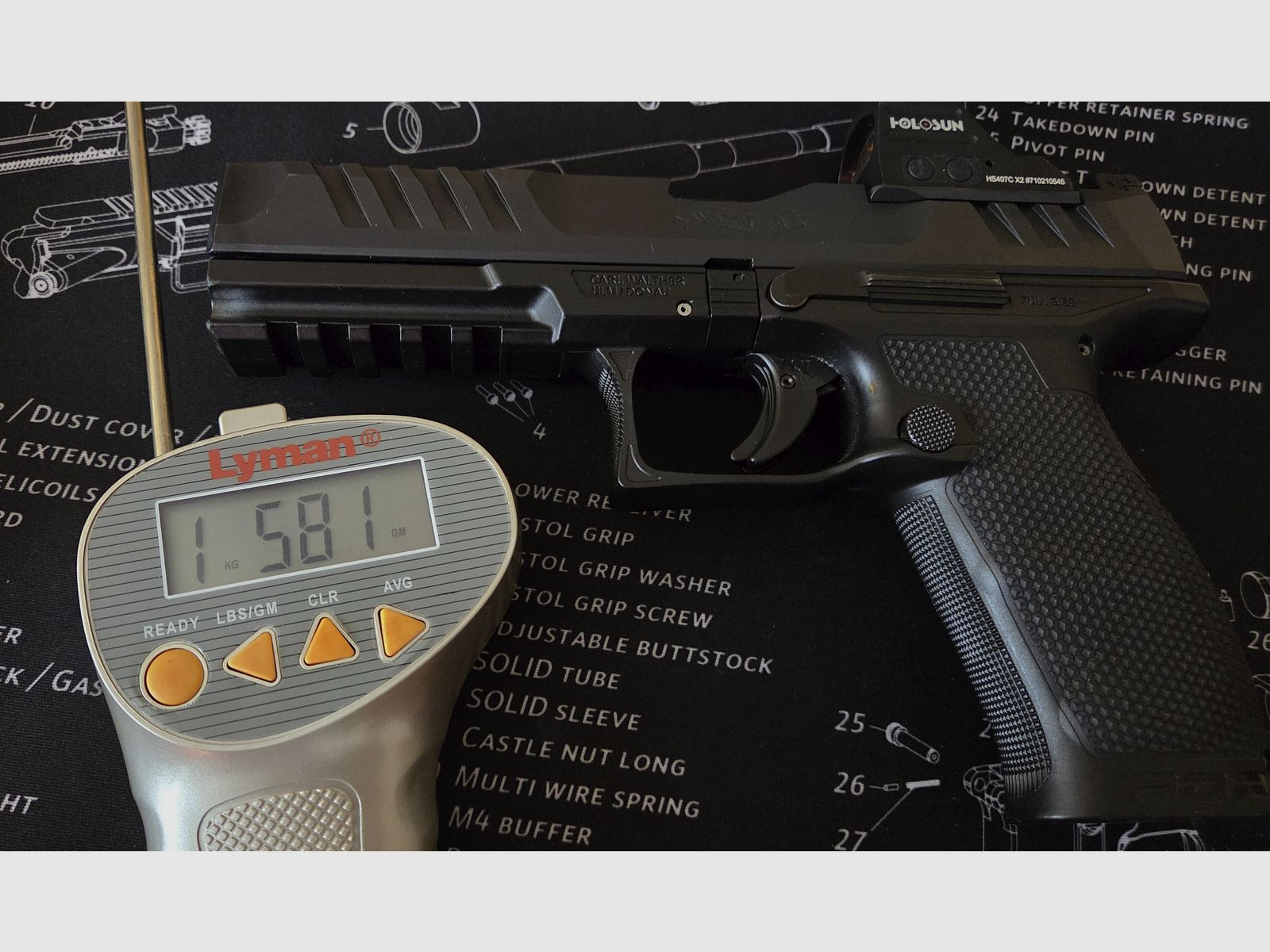 Walther PDP pack - red dot sight Holosun HS 407C