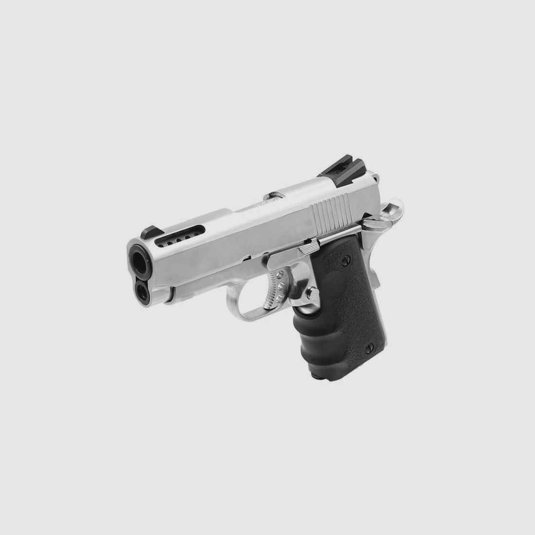 GBB 1911 Mini AW CUSTOM - Wykończenie Srebrne - Realistyczny Blowback - Precyzja i Niezawodność w Terenu, zdjęcie 1 z 5