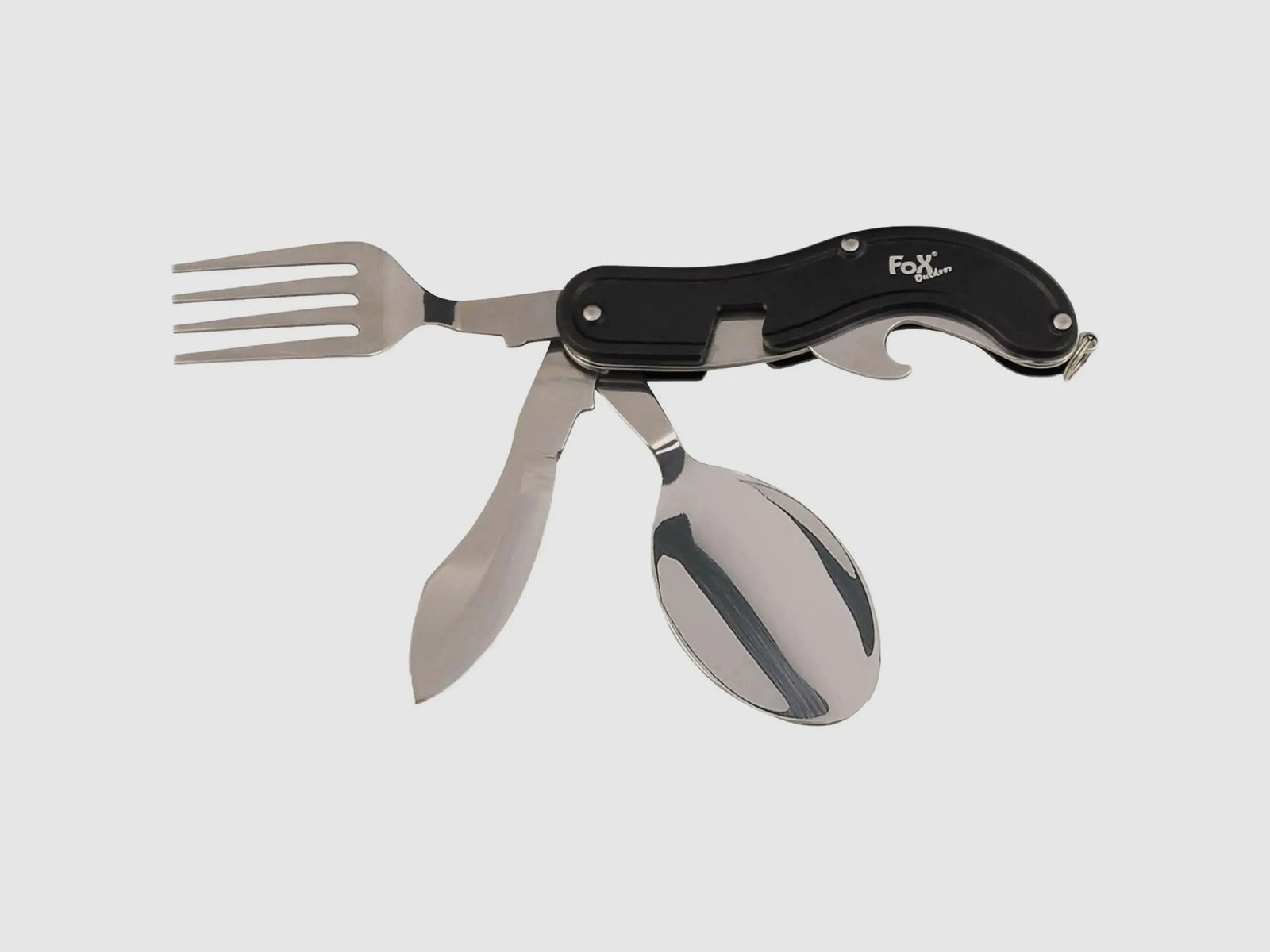 Fox Outdoor Fox Outdoor Nóż kieszonkowy zestaw 4-częściowy czarny