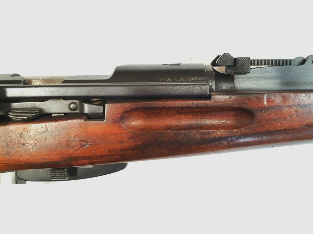 Fabryka broni Bern karabina powtarzalna Fabryka broni Bern Szwajcarski K31 Kaliber 7,5x55 szwajcarski całkowicie zgodny z numerami + prywatny