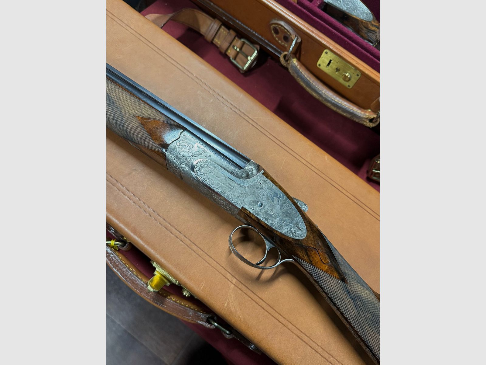 Bockdoppelflinte Extralusso type Boss kaliber 20 merk DESENZANI ARMI DI LUSSO, afbeelding 2 van 19