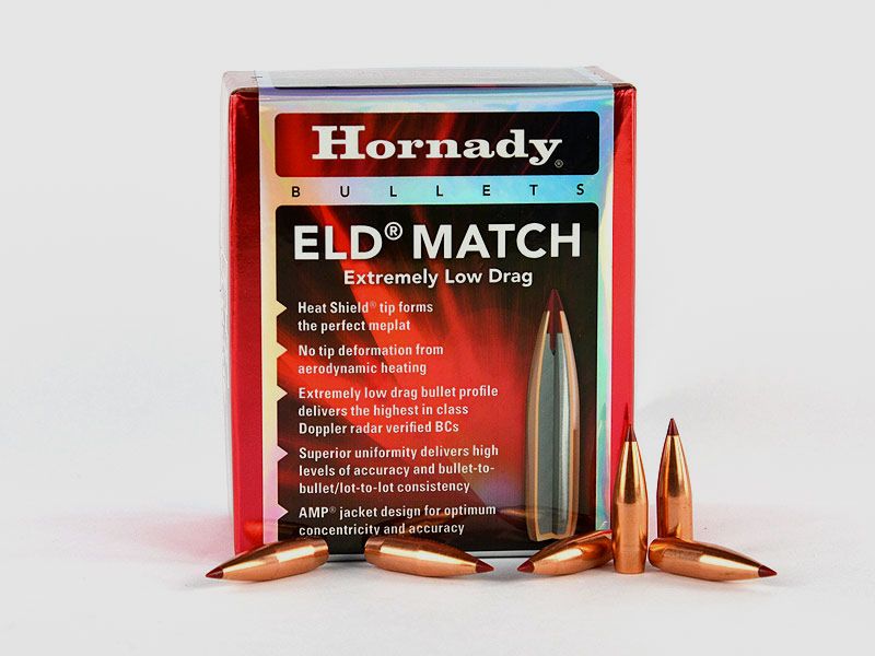 Hornady ELD-Match Geschosse 1 Packung .30 mit 168 grs (100 Stück á 0,619 €*)