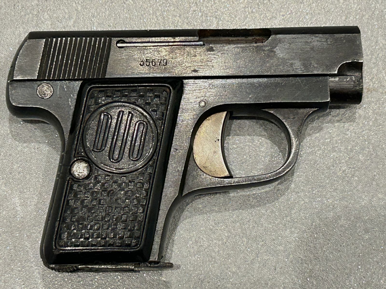 Pocket pistol Duo cal. 6.35 - (Production under German occupation in Potsdam)