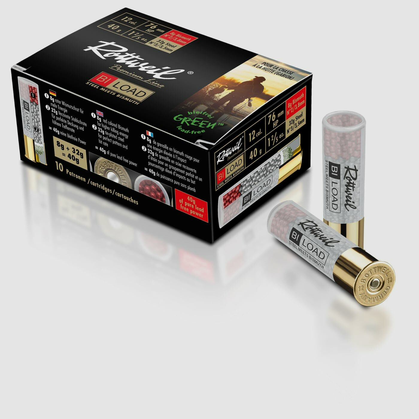 Rottweil 12/76 Rottweil Bi-Load HP Magnum 40g - 10Stk