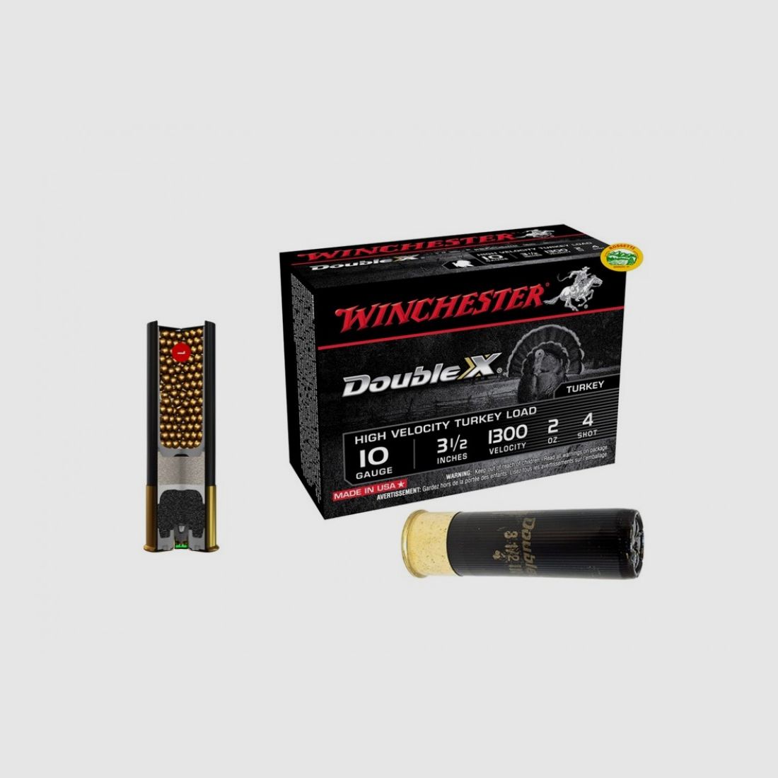 WINCHESTER Patronen Supermagnum Kal. 12 pb. 4 hergestellt in den USA.
