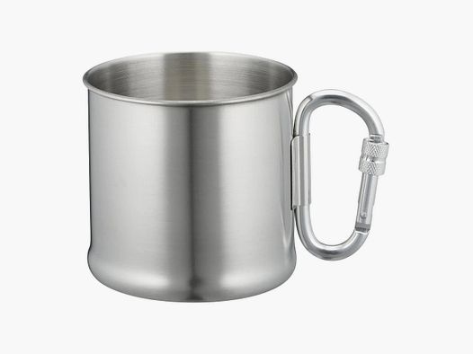 Mil-Tec Karabinerbecher Edelstahl 500 ml