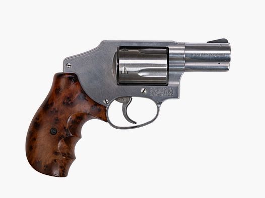 Smith & Wesson Mod. 640-1  , innenliegender Hahn, Griffschalen Wurzelholz, .357Mag