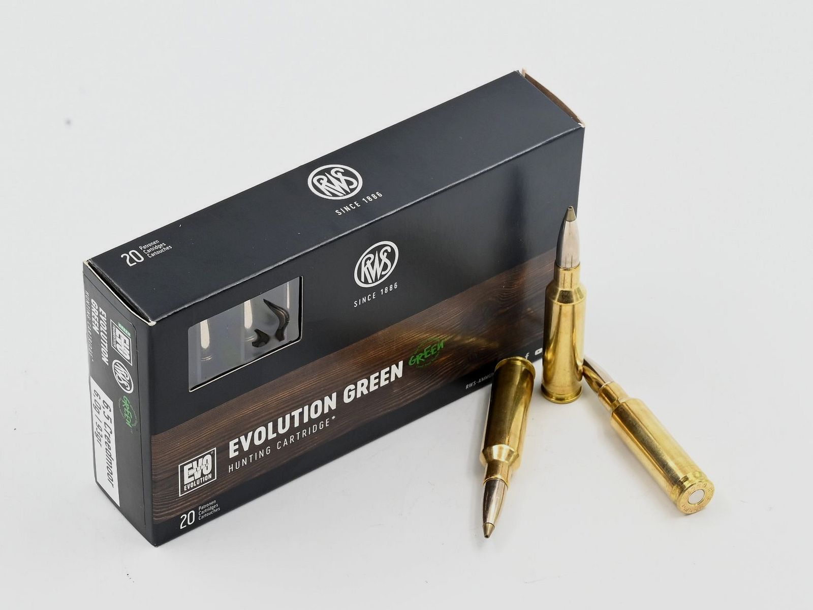 RWS Evolution Green, 6.5 Creedmoor, 6g/93gr, 20 Stk.