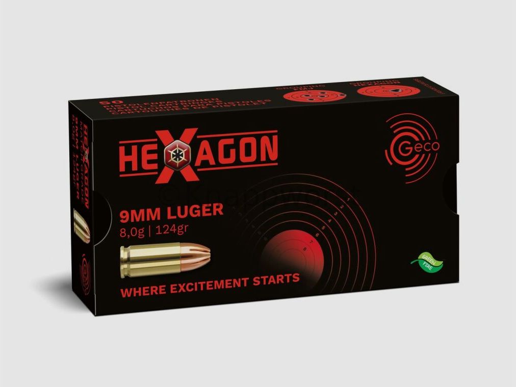 Geco GECO 9mm Para Hexagon SX 8.0g.