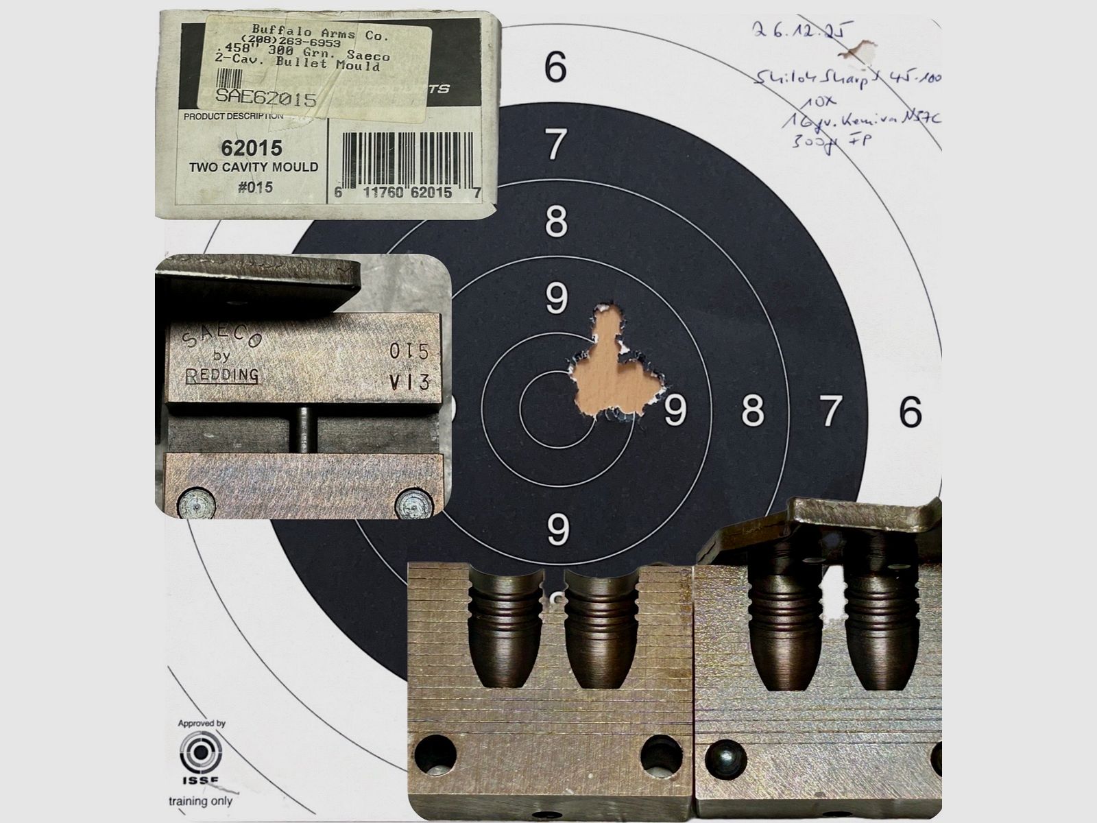 Saeco Doppelkokille voor 45-70, enz. 300 Grain 