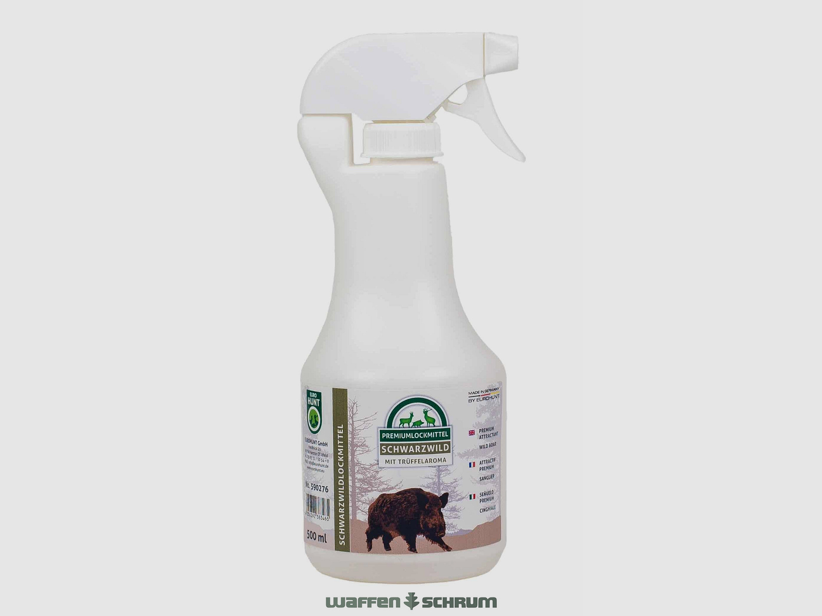 Eurohunt cebo para jabalí 500ml botella con pulverizador