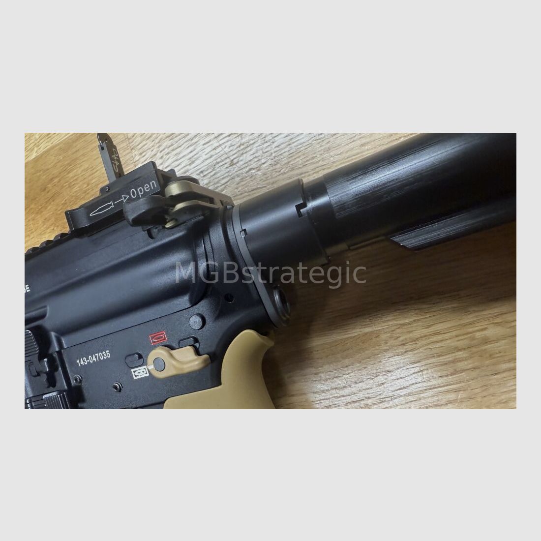 Heckler & Koch GmbH MR223 A3 Sport 14,5" MGBs speciale versie - lange handguard - QD eindplaat - handstop - blast can
