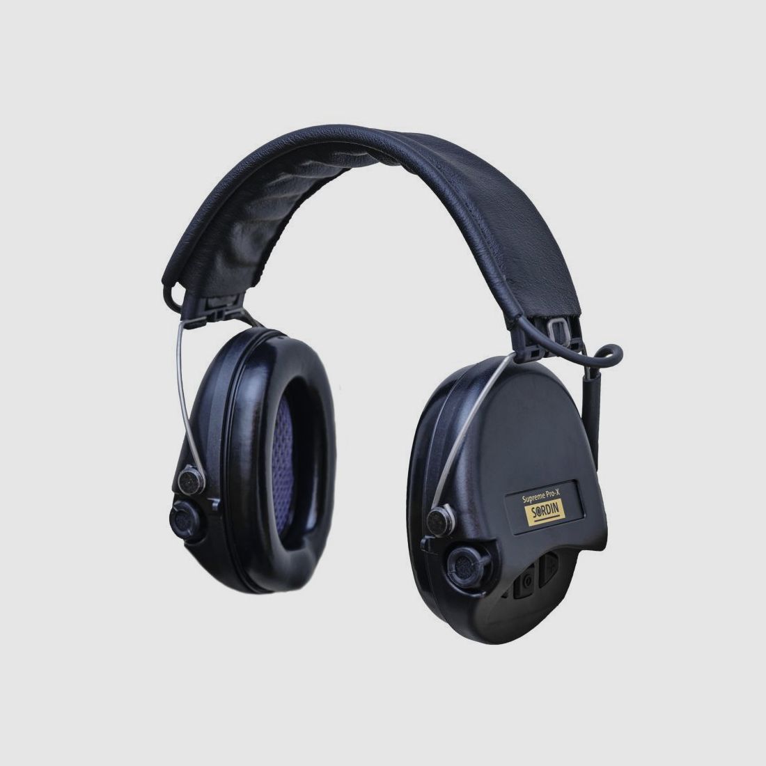 Sordin Gehörschützer Supreme Pro X V23 mit Lederbügel, Schwarz