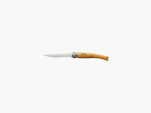 Opinel 10 Filetiermesser Klinge Edelstahl Buchenholzgriff