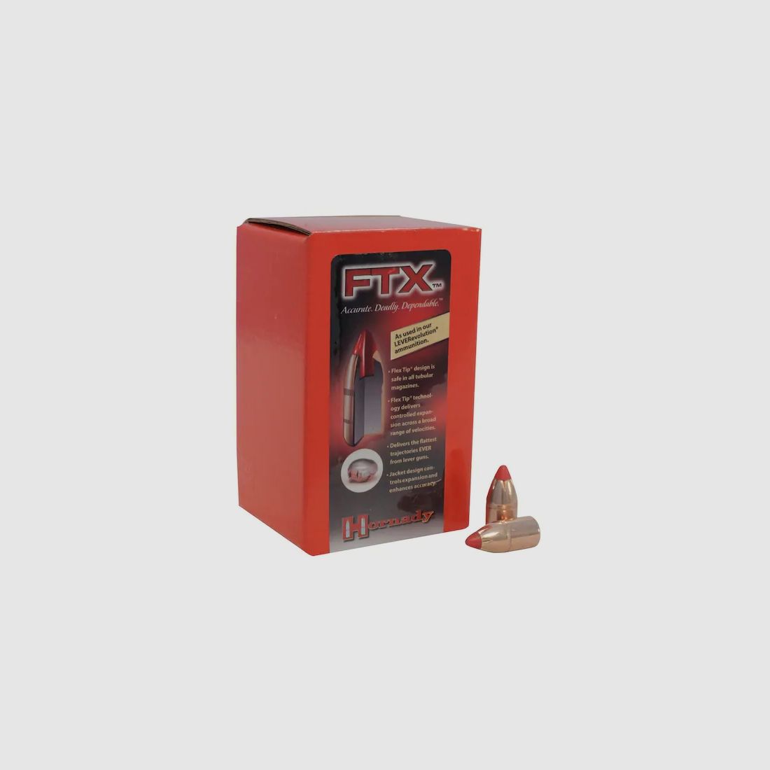 Hornady Geschoss .44/.430 (.444 Marlin) FTX 265GR 50 Stück