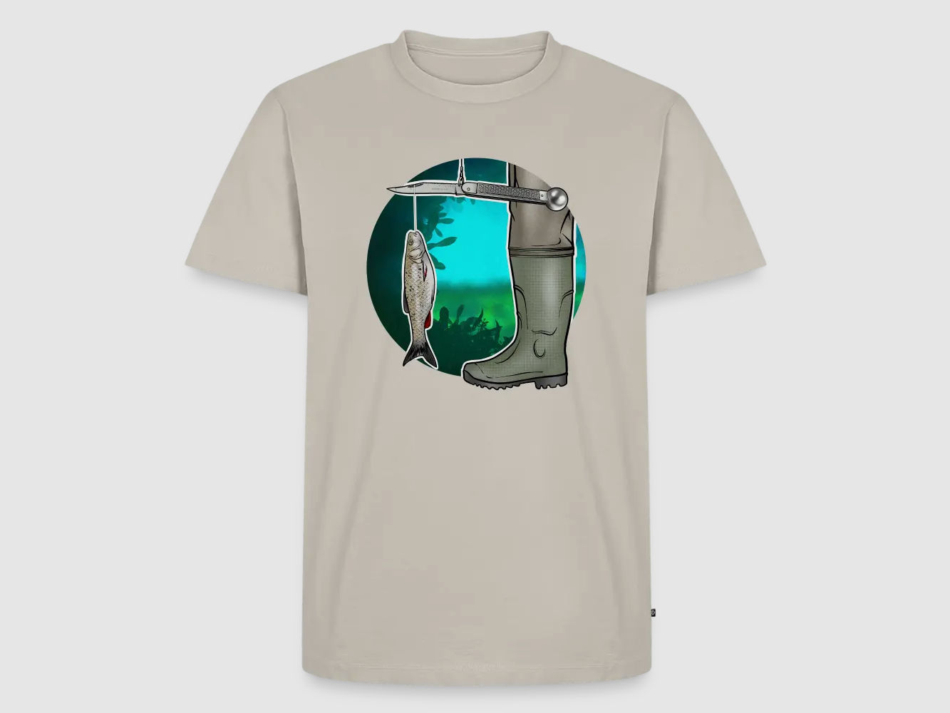 PUMA Men´s Premium T-Shirt „Waagemesser – Petri Heil"