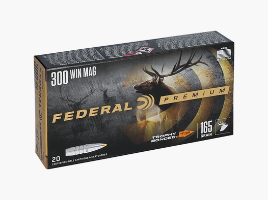 Patronen Federal Premium Geschoss Trophy Bonded Tip Kaliber 300 WM