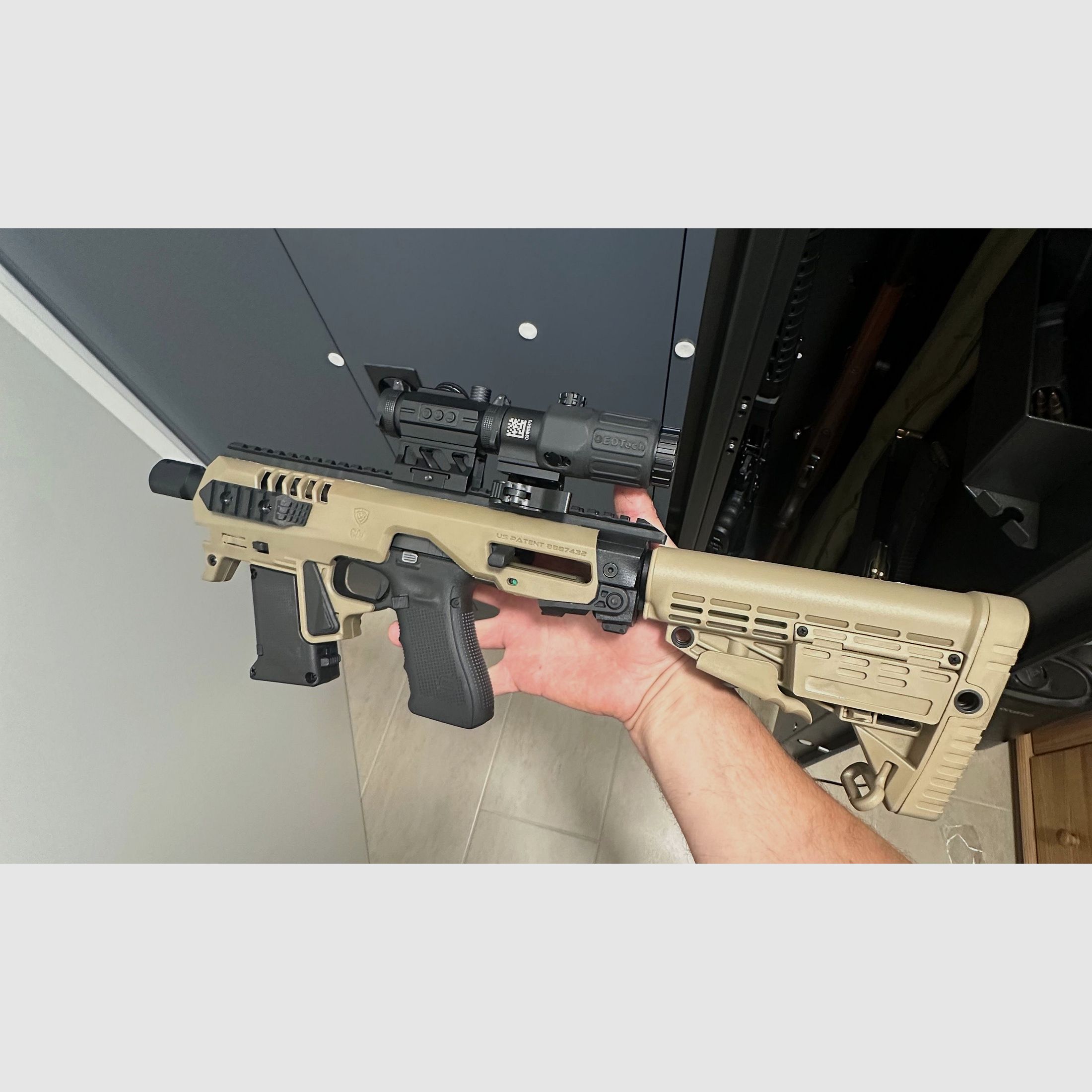 Micro Roni Gen 4x für Glock in FDE mit Schubschaft 