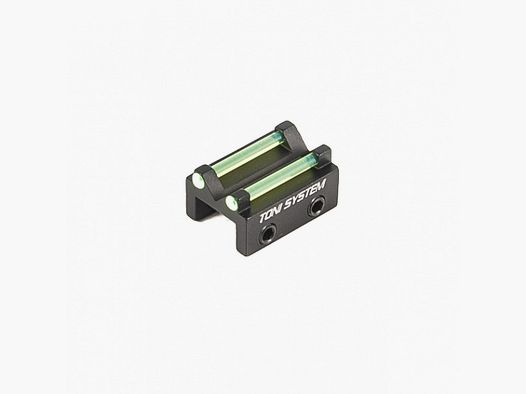 Mirino da fissare su una guida ventilata da 7,2 mm a 9 mm con 2 fibre verdi fluorescenti Toni Systems