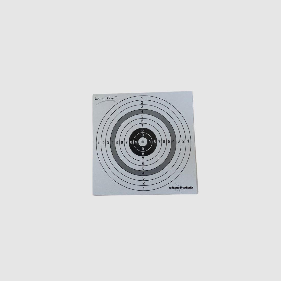 ZIELSCHEIBE FÜR LUFTDRUCKWAFFEN - 14x14 CM - 10 STÜCK