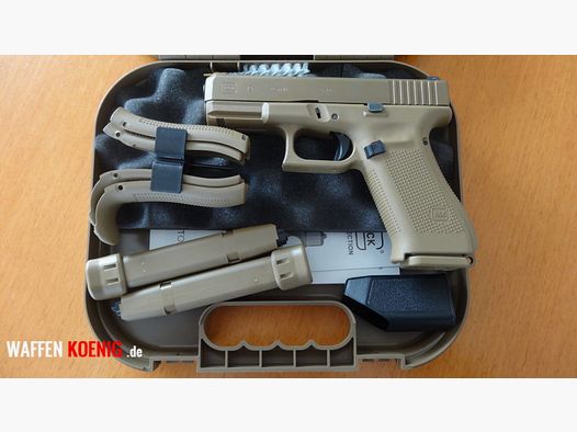 Glock SL-Pistole: Glock 19X-Cal. 9x19 mm in Coyote Tan