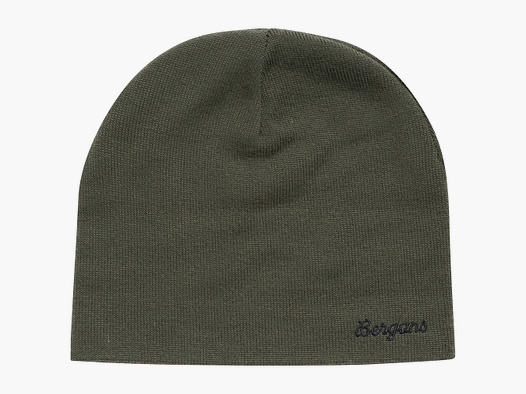 Bergans Allround Mid Warm Merino Beanie Donkergroen Modder/Alert Oranje One Size
