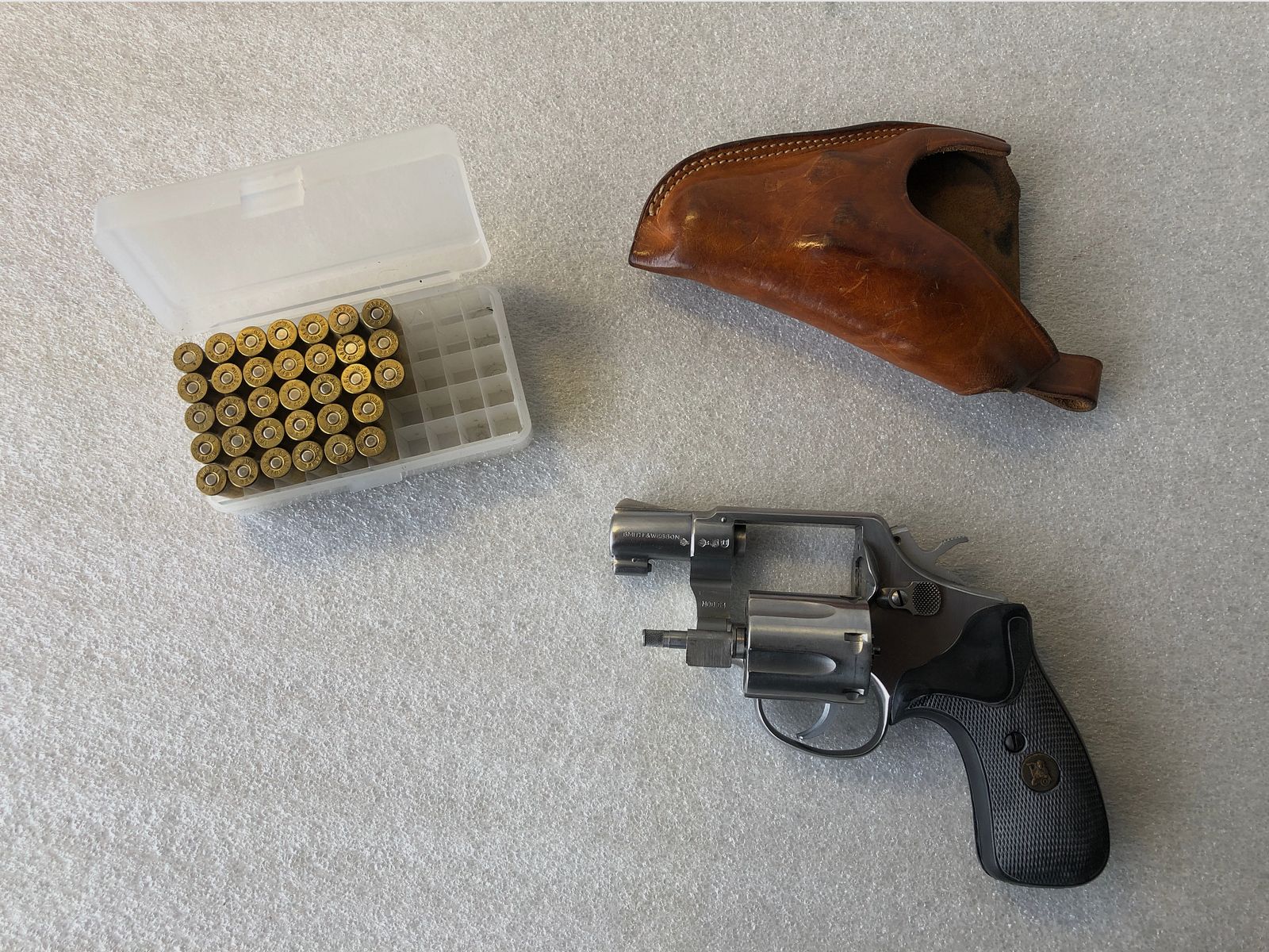 Smith and Wessen Revolver, .38 Spezial als Fangschusswaffe
