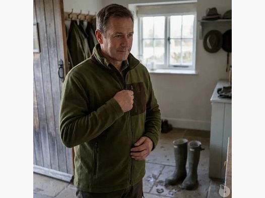 Polarowa kurtka z haftem z poliestru khaki brązowa rozmiar M do 4XL