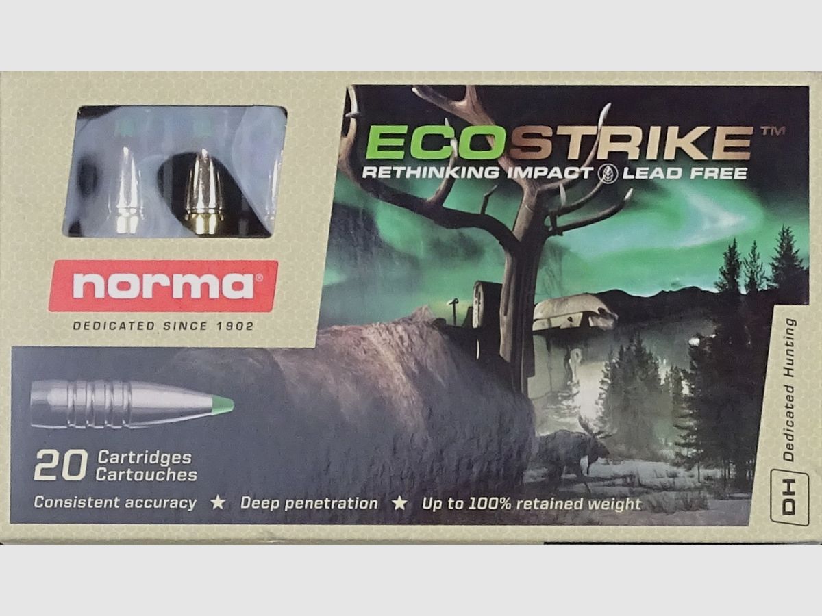 Norma .308Win Ecostrike BLEIFREI 165grs - 20 Schuss