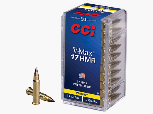 Patrony CCI Kaliber 17HMR V-Max 17 Grains
