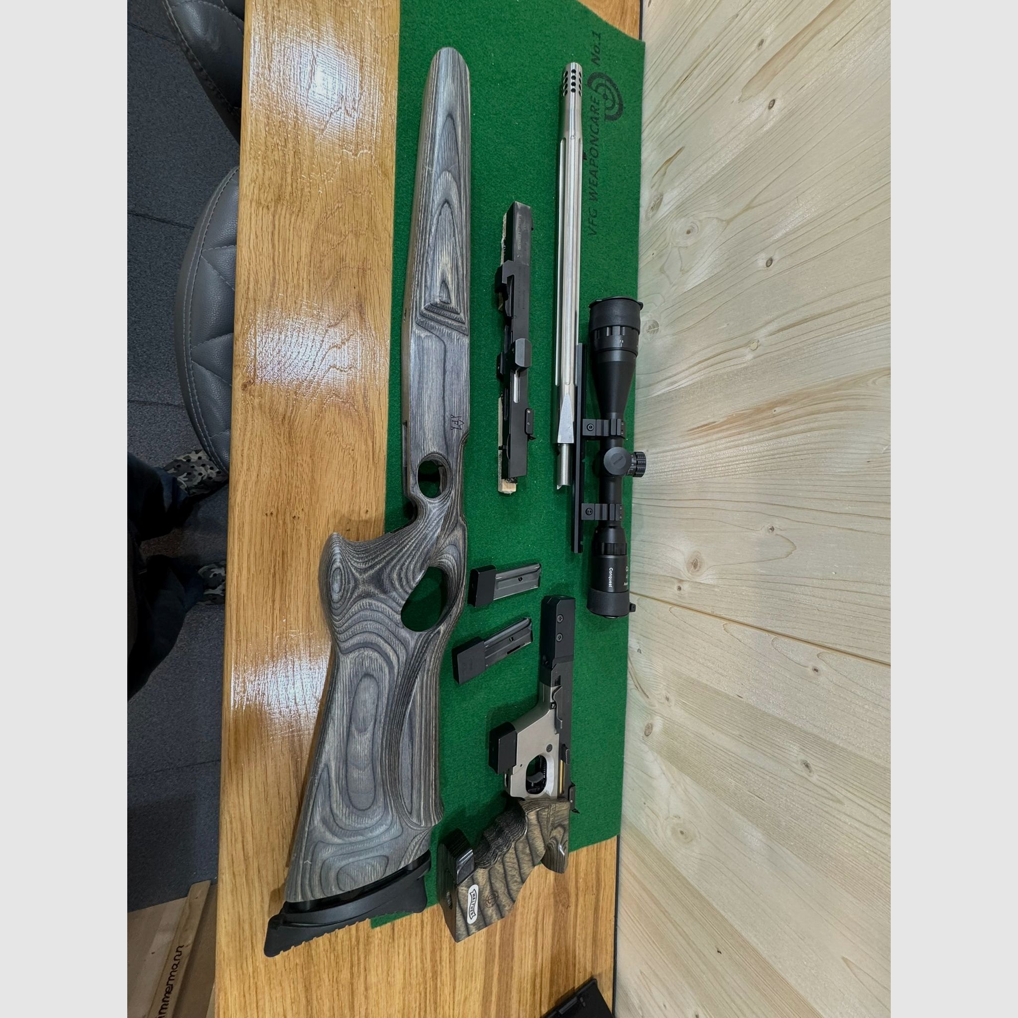 Walther GSP 25 Jahr mit .32 .22 und .22 Rifle Set