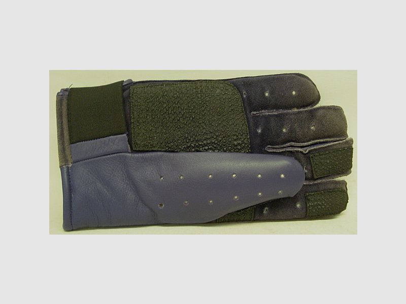 Gehmann Schießhandschuh - Rechts Gr.XL viollett/bl Leder
