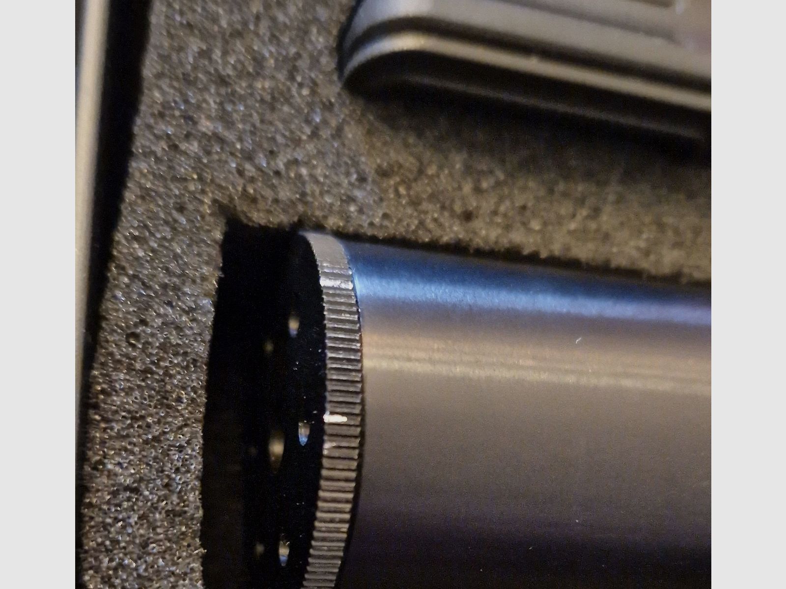 PPQ blank firing pistol with silencer